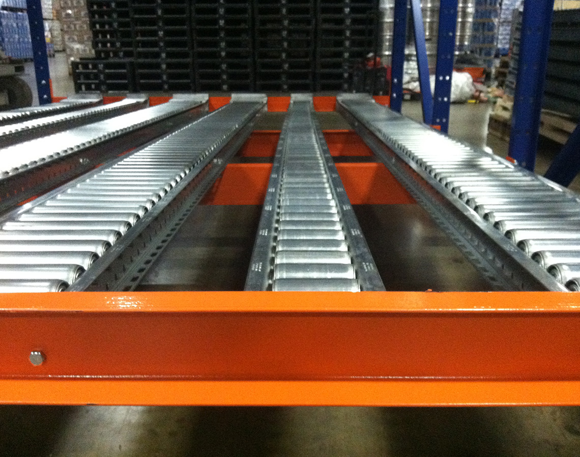 Full & Split-Roller Pallet Flow Rack - Mallard Manufacturing