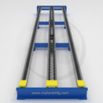Floor-Mounted Pallet Flow Supports - Mallard Manufacturing