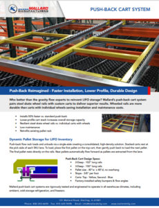 Push back cart brochure thumbnail