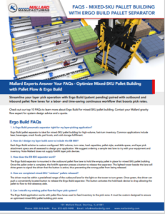 Ergo Build Mixed-SKU Pallet Building - Mallard Manufacturing