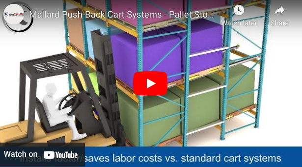 Push-Back Cart Systems - Mallard Manufacturing