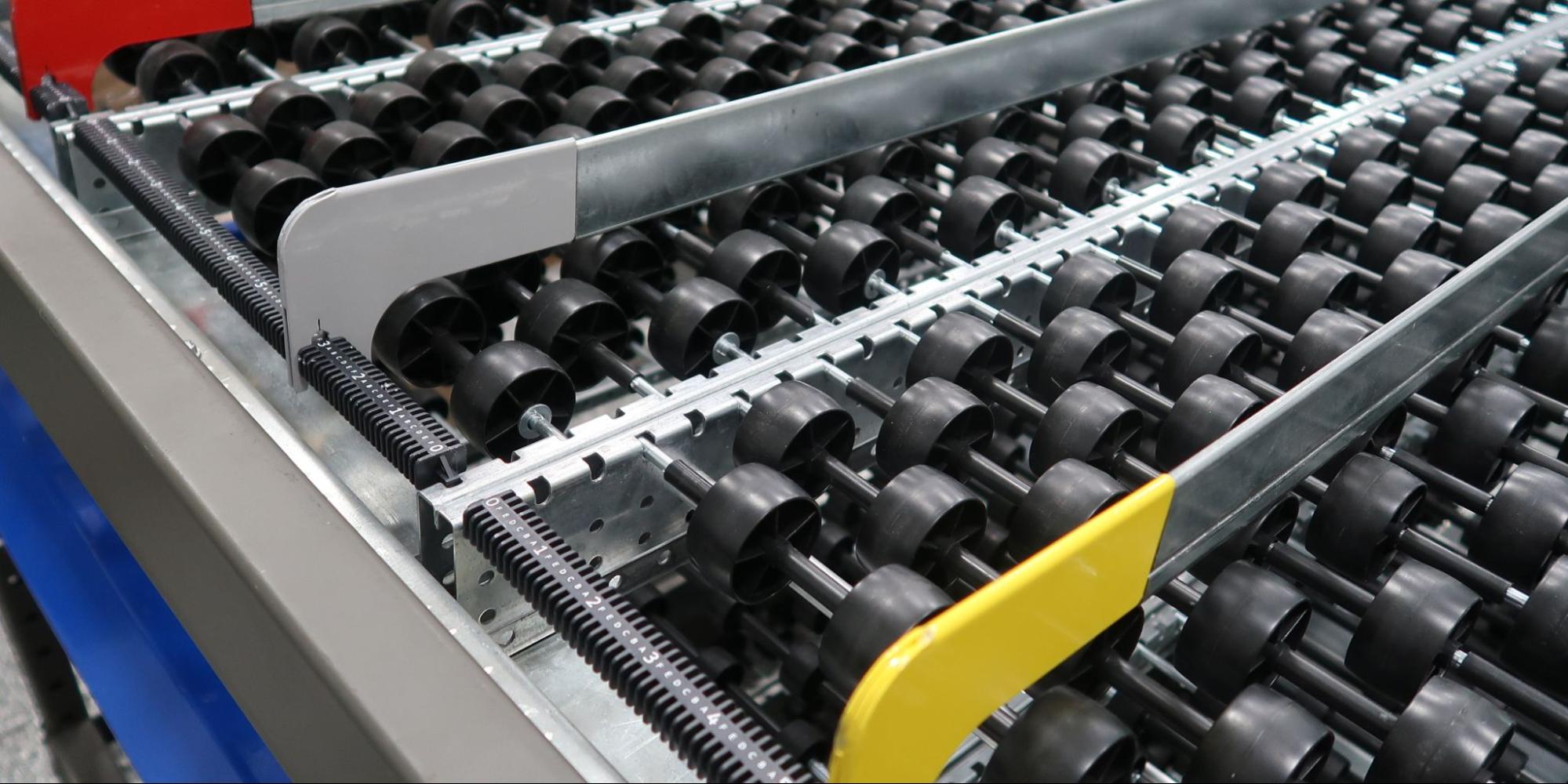 Slim-Fit Carton Flow Lane Divider - Mallard Manufacturing