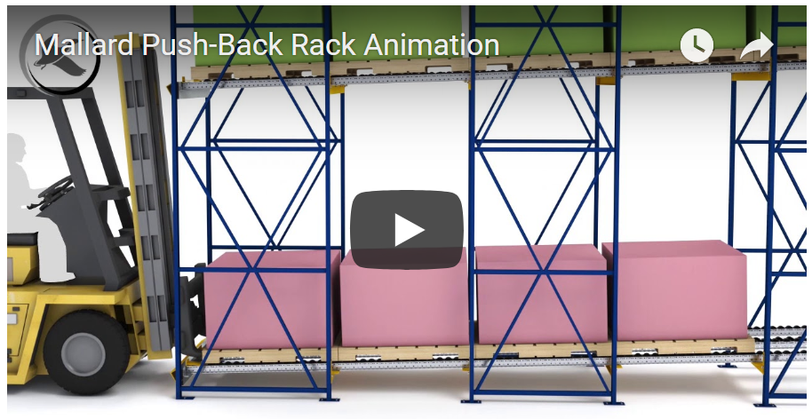 LIFO Pallet Flow Rack - Mallard Manufacturing